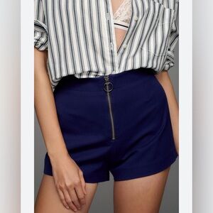 NWT Anthropologie Maeve Micro Zipper Shorts